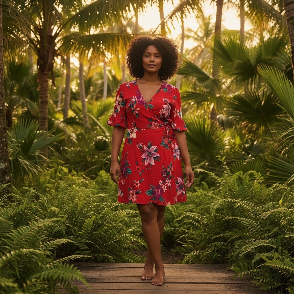 Old Navy: Floral Wrap Dress 🌺